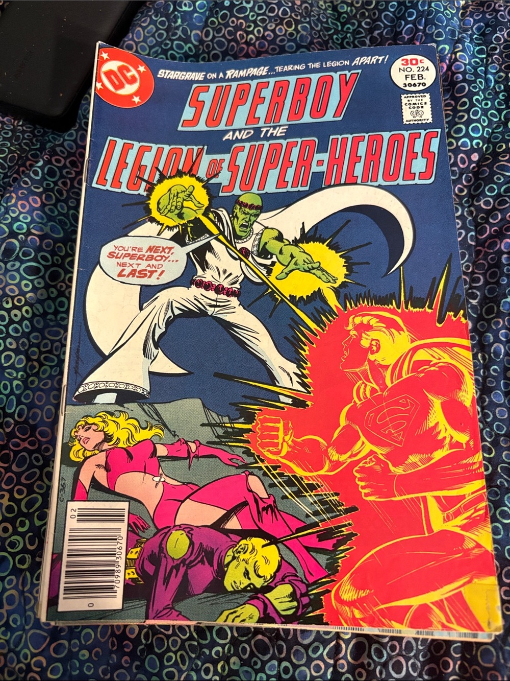 Superboy and the Legion of Super-Heroes Comic Book - Blue Cover